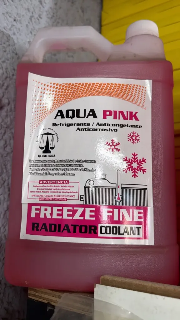 REFRIGERANTE AQUA PINK FREEZE FINE / Coolant Pink Rosado