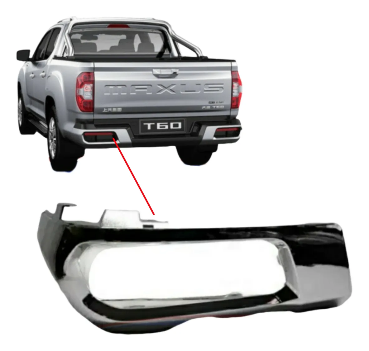 [Maxus-C00062222-GEN] Corner Trasero Cromado LH MAXUS T60